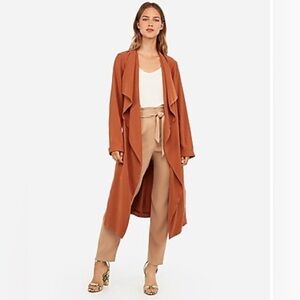 Express Women's Rust Trench Coat